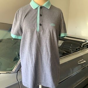Hugo boss men polo shirt size medium